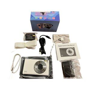 Digital Camera 4K White Photography Vlogging Influencer Travel